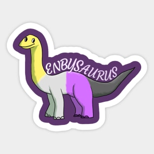 Enbysaurus Sticker